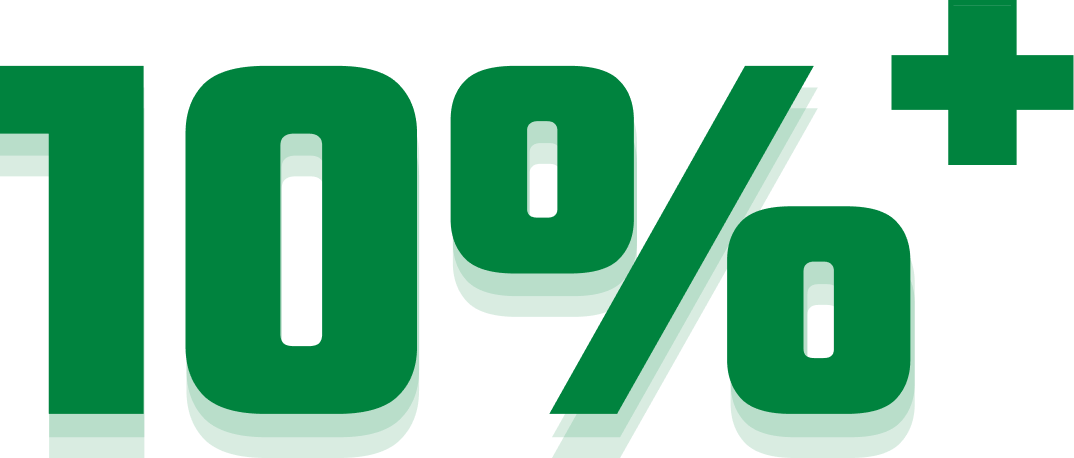 10%plus
